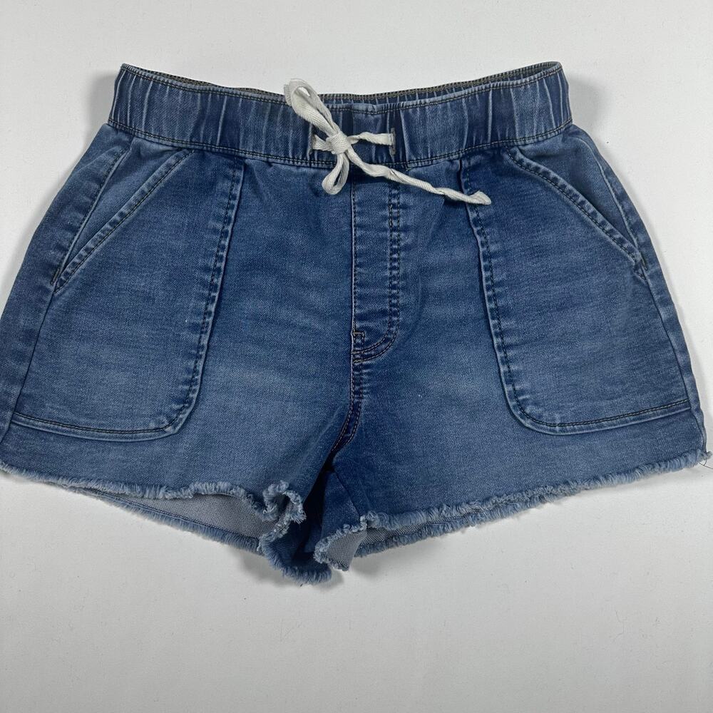 Rewash Elastic Waist Cut-off Shorts SMALL